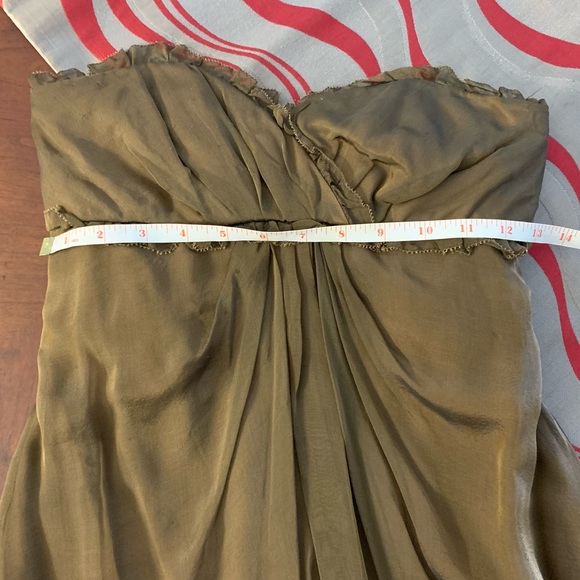NWT Vera Wang Strapless Silk Dress - Picture 13 of 13